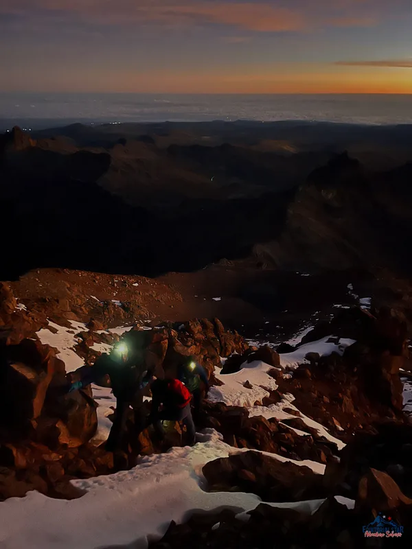 Climbing Mount Kenya 49